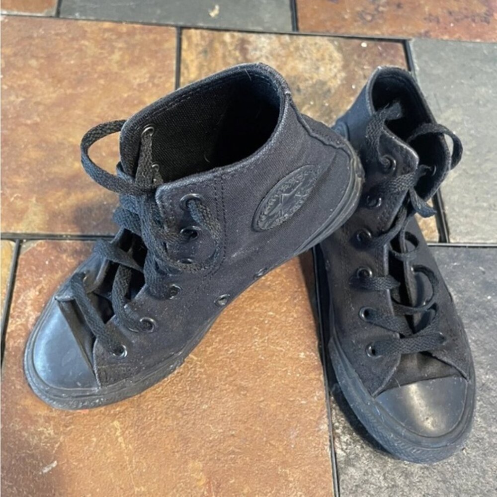 Converse Black Kids High-Top Sneakers size 1